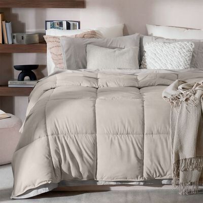 Edred&oacute;n Acolchado Duvet King Size Hipoalerg&eacute;nico Taupe ESQUIMAL.