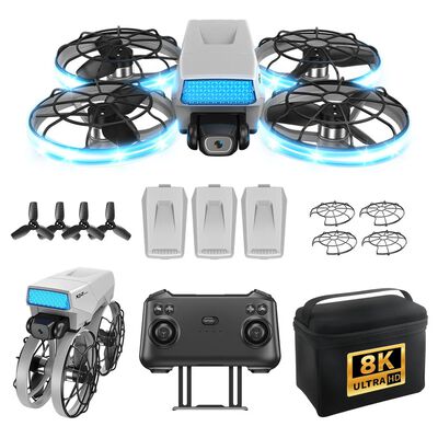 Mini Drone ZLL XJ2 Con C&aacute;mara 8K FPV, Plegable, 3 Bater&iacute;as, Motor Sin Escobillas