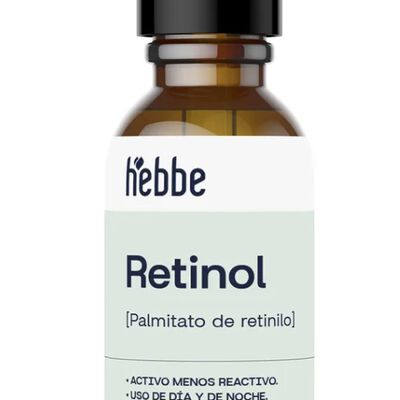 Hebbe Retinol Vitamina A Antiedad con Palmitato de Retinilo Oleoso Puro 30 ml Todo Tipo de Pie