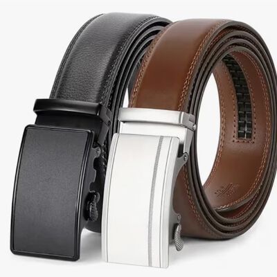 Cinturones para Hombre de Piel Modelo Cafe y Negro