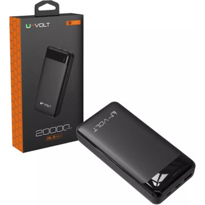 Power Bank Bater&iacute;a Port&aacute;til 20000mah Carga R&aacute;pida 20w U Volt Color Negro