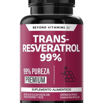 Trans - Resveratrol Capsulas 99% Con Calcio