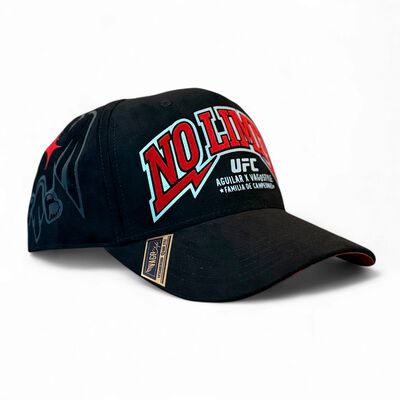 VAGO NO LIMITS UFC Gorra Visera Curva Gamuza Negra con Rojo