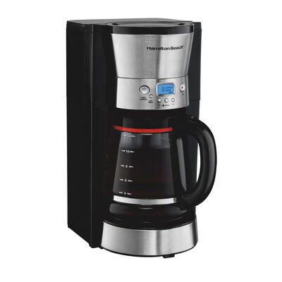 Cafetera Programable Hamilton Beach 12 Tazas Negra 46895