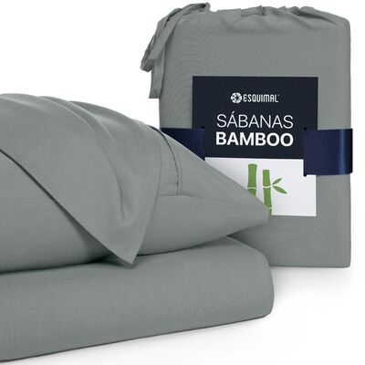 S&aacute;banas King Size De Bamb&uacute; / Bamboo Ultra Suaves Y Frescas Gris ESQUIMAL.