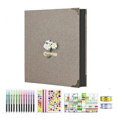 &Aacute;lbum de Fotos con Scrapbook para Escribir y Pintar Gris
