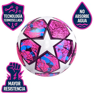 Bal&oacute;n F&uacute;tbol Soccer No.5 Profesional de Estrellas H&iacute;brido Champions Rosa Para Entrenamiento Y Juego Recreativo