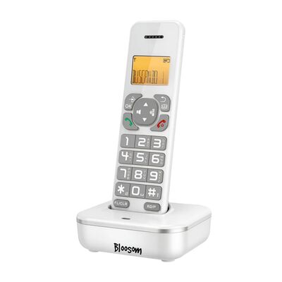 Tel&eacute;fonos Fijos Al&aacute;mbrico Casa Oficina Hotel Lcd Blanco