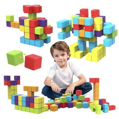 Set De Construcci&oacute;n De Grandes Bloques Modelo Azul