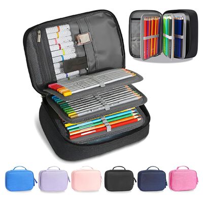 Estuche Para Lapices 24 Ranuras Lapiceras Organizadoras negro