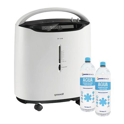 KIT CONCENTRADOR DE OX&Iacute;GENO 5 L YUWELL + 2 AGUAS
