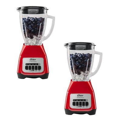 Combo 2 Licuadoras Oster BLSTKAG RPB Vaso Vidrio 2 Vel + Pulso Roja ORTY*