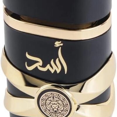 A Lattafa Asad Eau de Parfum Spray for Men, 3.4 Ounce.