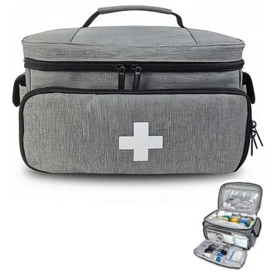 Kit De Primeros Auxilios M&eacute;dicos Port&aacute;tiles, Gris