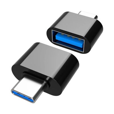Adaptador Usb A Tipo C Otg 3.0 Conector Celular Malubero Negro