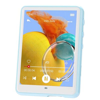 Reproductor MP3 MP4 Bluetooth HiFi 64GB Pantalla T&aacute;ctil Azul