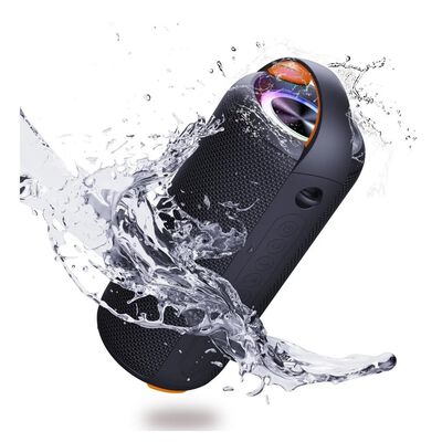 Bocina Bluetooth Port&aacute;til Altavoz Impermeable Con Rgb Luces