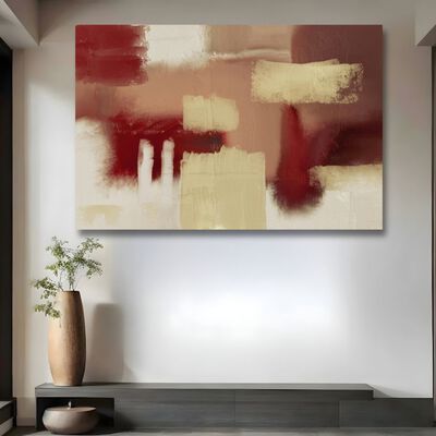 Cuadro Decorativo Abstracto Paleta Terrenal 120x160 cm