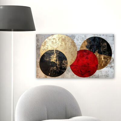 Cuadro Decorativo Impreso 40x60cm Esferas &Aacute;ureas