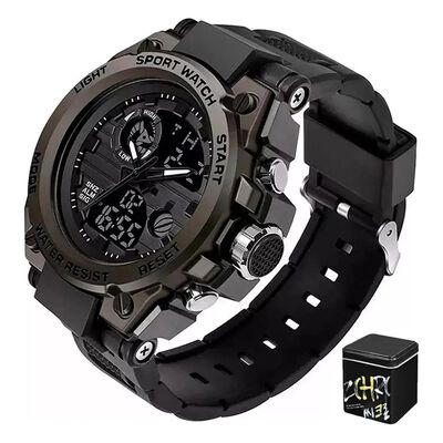Reloj de pulsera Sanda top tean 739 de cuerpo color negro
