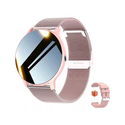 "Smartwatch Free Breath ZL02 caja rosa, malla rosa de silicona Rosa "