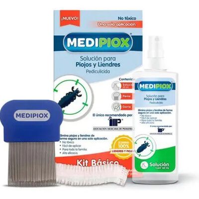 MEDIPIOX Kit B&aacute;sico Soluci&oacute;n para Piojos y Liendres