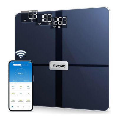 B&aacute;scula Con C&aacute;lculo De Grasa Corporal/bluetooth/wi-fi Negro