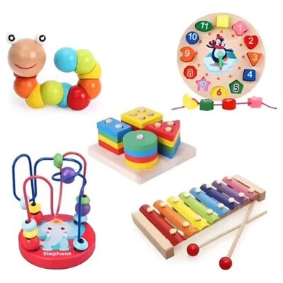 Paquete Did&aacute;ctico Infantil Estimulaci&oacute;n Temprana 5 Piezas