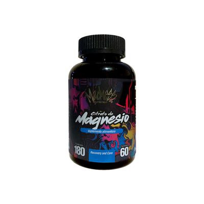Citrato De Magnesio Madness 300g En Polvo Sabor Fresa Fit