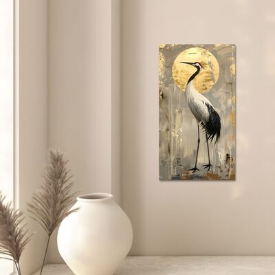 Cuadro Decorativo Animal 40x60cm Grulla Real Impreso