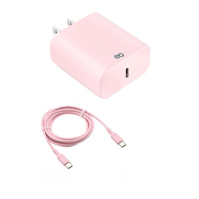 45w cargador para Samsung cargador r&aacute;pida tipo c 2 metros Rosa