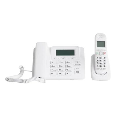Set de Tel&eacute;fono Fijo + Inal&aacute;mbrico Blanco | Dise&ntilde;o Moderno y Funcionalidad Completa