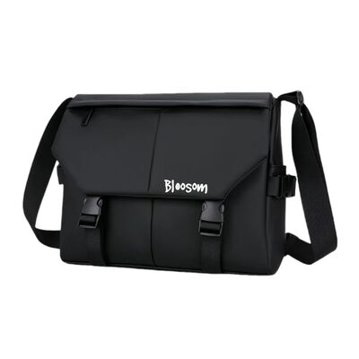 Bolsa Bolso Impermeable Bandolera Crossbody Para Hombre Negro