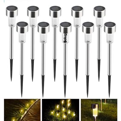 Luz Solar C&eacute;sped Jard&iacute;n Belug Aire Libre 10 Piezas Iluminaci&oacute;n