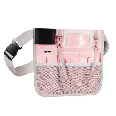 Ri&ntilde;onera De Enfermer&iacute;a Y M&eacute;dicos Doctora Hospital Cangureras rosa gris
