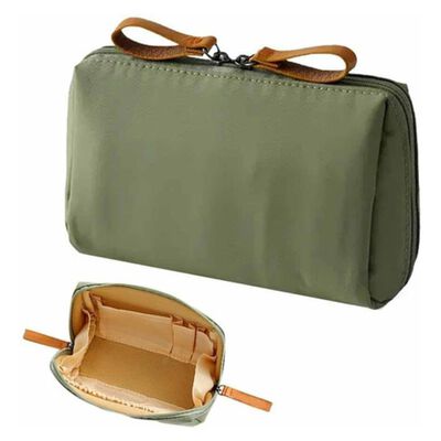 Bolsa De Maquillaje De Viaje Para Mujer Con Compartimentos Verde olivo