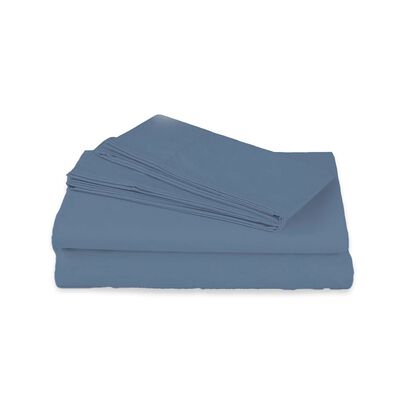 S&aacute;banas Queen Size Spring Air Basic Azul Acero