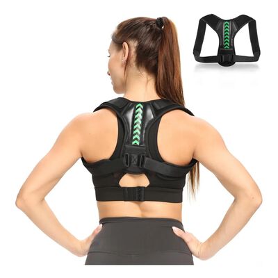 Corrector Postura Espalda Para Hombre Y Mujer Ajustable Faja M Negro Malubero