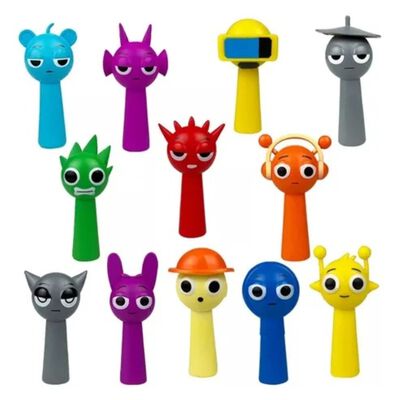 12 Pcs Sprunki Rhythm Box Figuras Juguetes Juguetes