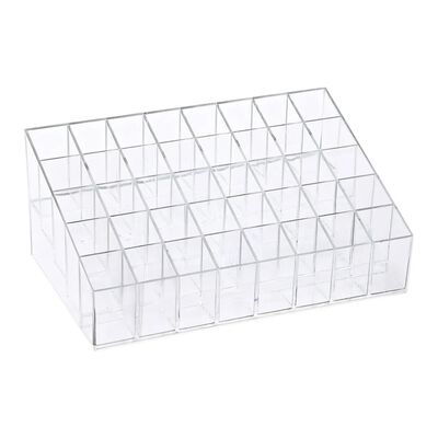 Organizador Para 40 Labiales Exhibidor Acr&iacute;lico Maquillaje Transparente