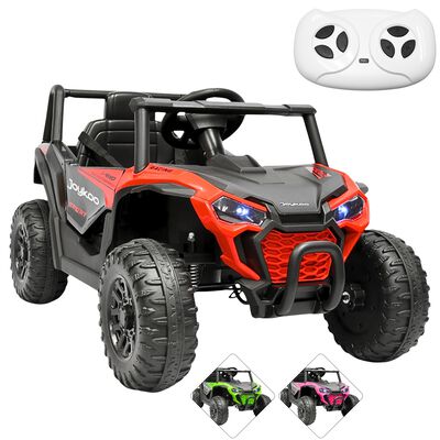 Montable Electrico para Ni&ntilde;os UVT-001 Luz y Sonido Control Remoto Conexi&oacute;n USB y Bluetooth 12v - Rojo