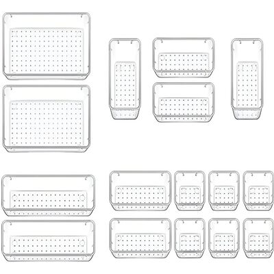 Organizador De Cajones Joyas Maquillaje 16 Pzas De Pl&aacute;stico