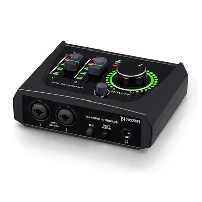 Mezclador De Sonido Usb De 22m Negro