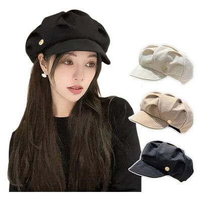 Boina De Mujer Boina Francesa Sombrero Vintage 3 Piezas
