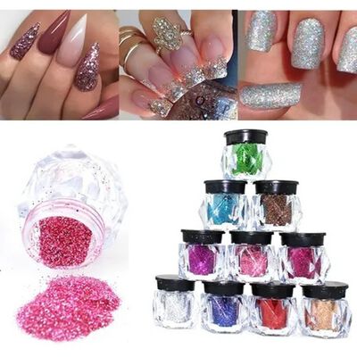 Glitter Brillos Purpurina Diam Para Ojos U&ntilde;as Cuerpo 12 Pzas