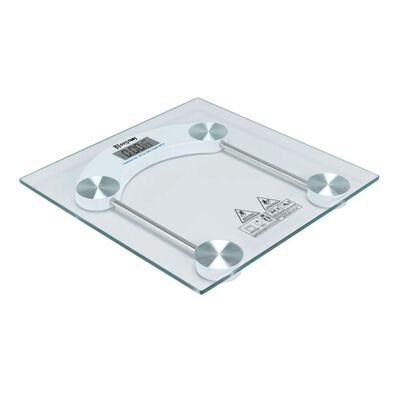 Bascula Corporal Para Ba&ntilde;o De 180kg Ultra Delgada Color Transparente