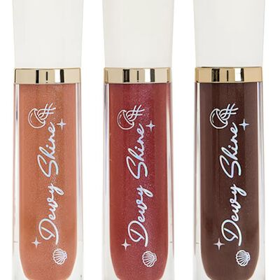 Dewy Shine+ Lip Gloss Set 3PCS