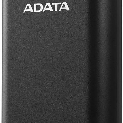 ADATA Powerbank Bater&iacute;a Port&aacute;til Recargable P20000QCD Power Bank de 20,000 mAh (74Wh), Color Negro (AP20000QCD-DGT-CBK), Tecnolog&iacute;as de Carga R&aacute;pida Qualcomm QC 3.0 USB PD 3.0.