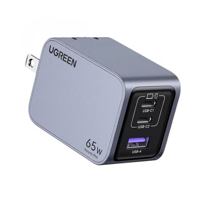 Cargador Ugreen Nexode Pro 2 Usb-C, 1 Usb-A 65W de Carga R&aacute;pida