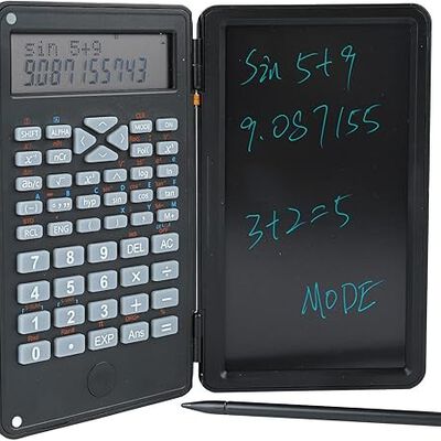 A Zerone Calculadora Cient&iacute;fica con Bloc de Escritura de 6 Pulgadas Calculadora Plegable de 10 D&iacute;gitos con Bater&iacute;a Solar Calculadora de Escritorio Ultrafina Port&aacute;til Profesional .